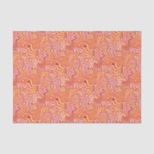 Beachy Boho Seagrass Orange Tissue Paper