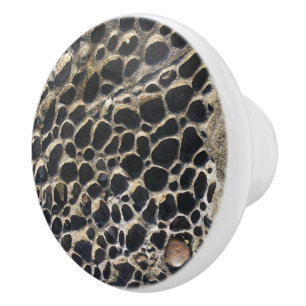 Beachy Bubbly Rocks Ceramic Knob