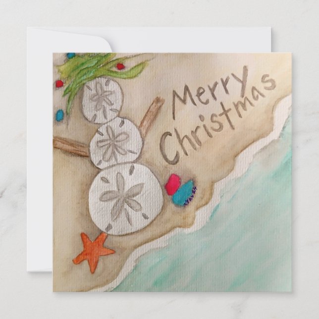 Beachy Christmas Card  (Front)