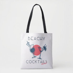 Beachy Cocktails Cheers Party Art Tote Bag