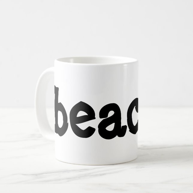 beachy coffee mug (Front Left)