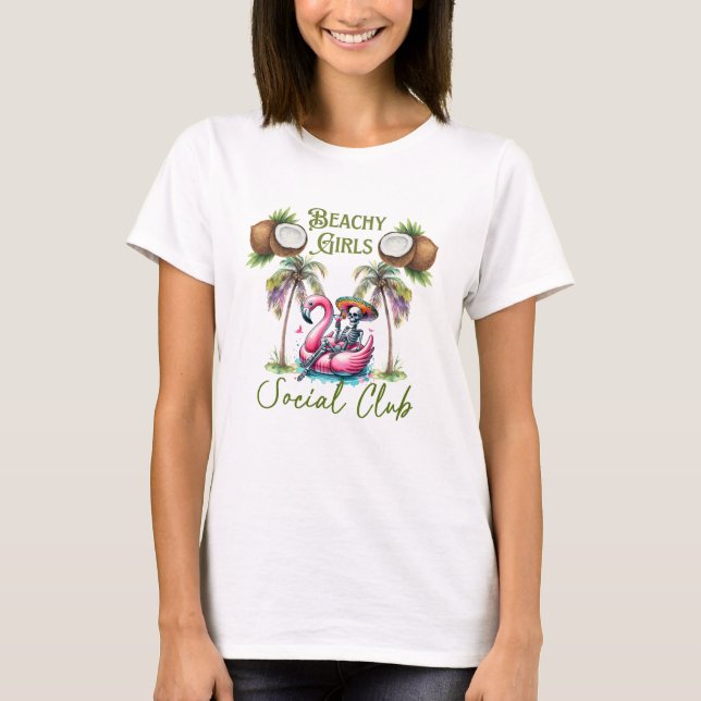 Beachy Girls Social Club T-shirt  (Front)