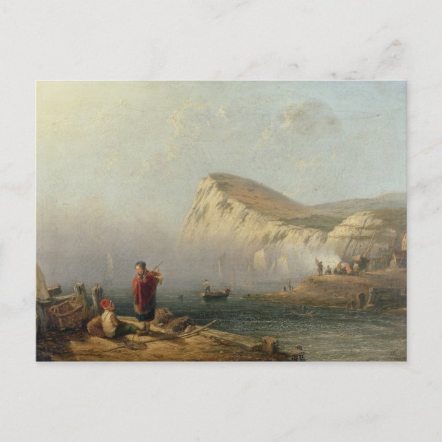Beachy Head, 1850 (oil on canvas) Postcard (Front)
