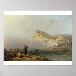 Beachy Head, 1850 (oil on canvas) Poster