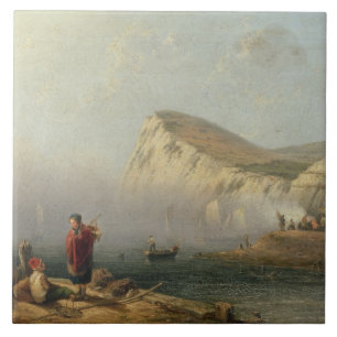 Beachy Head, 1850 (oil on canvas) Tile