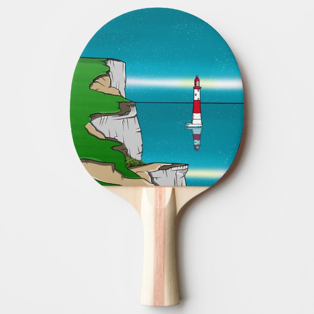 Beachy Head lighthouse English Channel Ping Pong Paddle (Front)