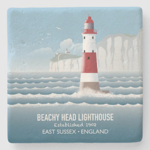 Beachy Head Lighthouse Stone Coaster