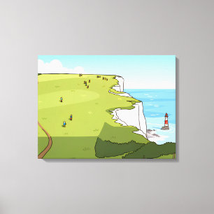 Beachy Head view canvas print