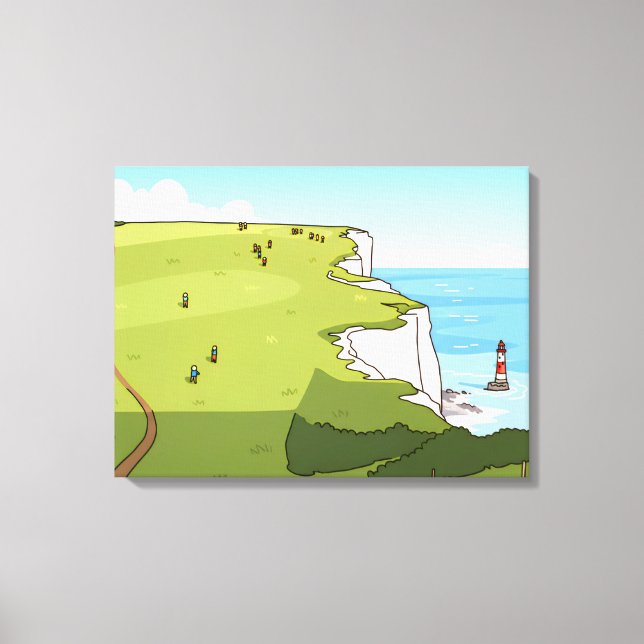 Beachy Head view canvas print (Front)