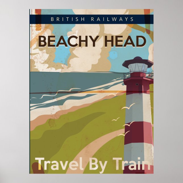 Beachy Head Vintage Travel poster (Front)