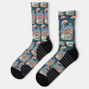 Beachy Holiday Club Retro Coastal Christmas Socks
