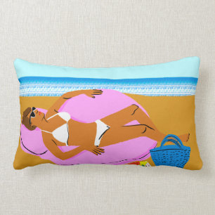 Beachy Keen - Pink Lumbar Cushion
