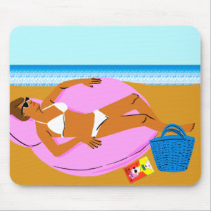 Beachy Keen - Pink Mouse Mat