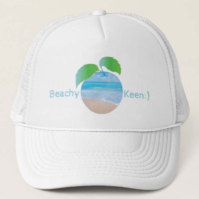 Beachy Keen Trucker Hat (Front)