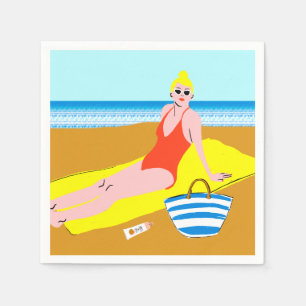 Beachy Keen - Yellow Napkin