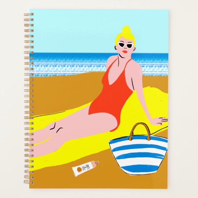 Beachy Keen - Yellow Planner (Front)