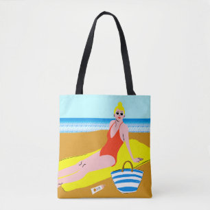 Beachy Keen - Yellow Tote Bag