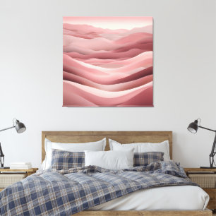 Beachy Pink AI art Canvas Print