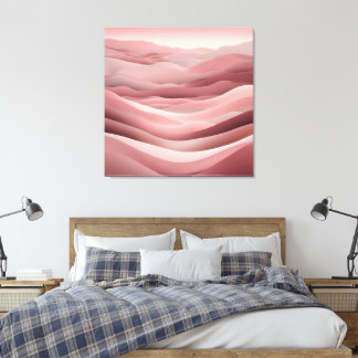 Beachy Pink AI art  Canvas Print