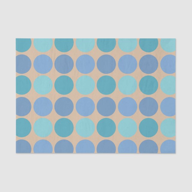 Beachy Polka Dots Tissue Paper (Front)