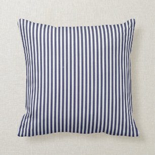 Beachy Prep Blue & White Stripe Pillow Decor