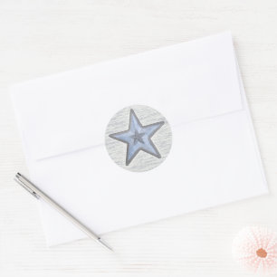 Beachy Star Classic Round Sticker