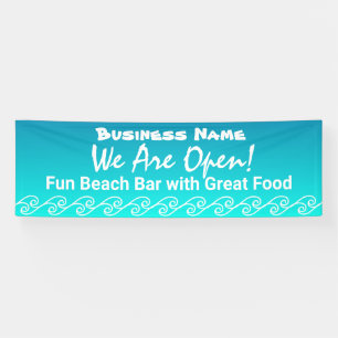 Beachy Theme Re-Open America Banner