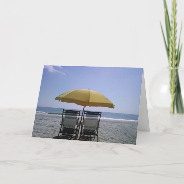 BEACHY THINKING OF YOU GREETINGS CARD (Front)