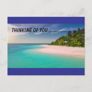 beachy thinking of you  postcard
