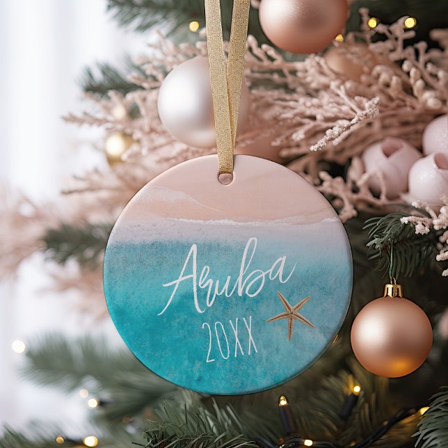 Beachy Travel Photo Ornament (Creator Uploaded)