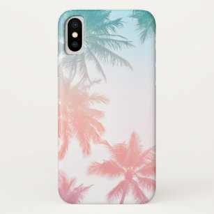 Beachy Vintage Sunset Palm Trees Case-Mate iPhone Case