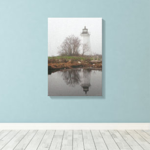 Beacon in the Fog Canvas Print