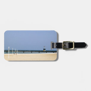 Beacon Light on Lake Michigan Shores Luggage Tag