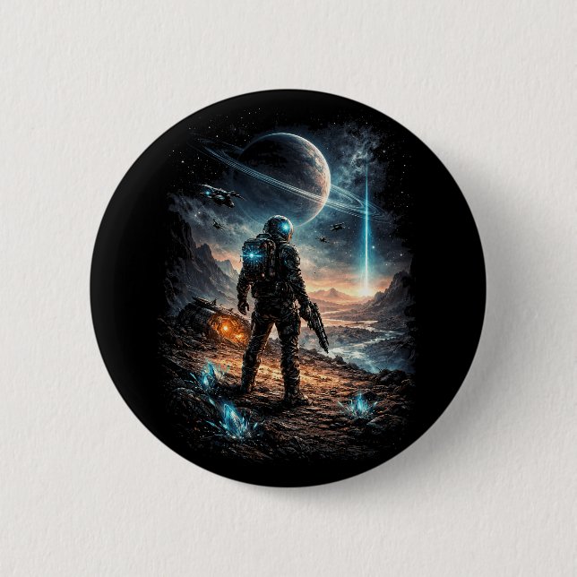 Beacon on the Distant World 6 Cm Round Badge (Front)