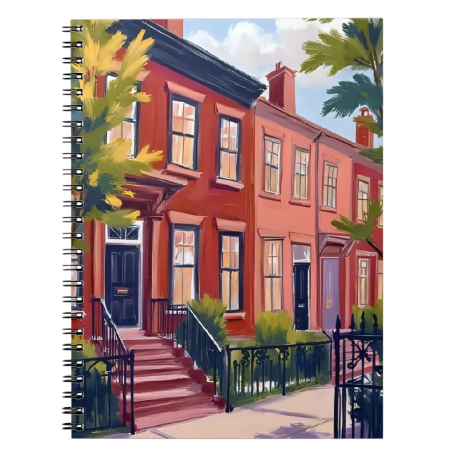 Beacon Street Boston Massachusetts Notebook (Front)