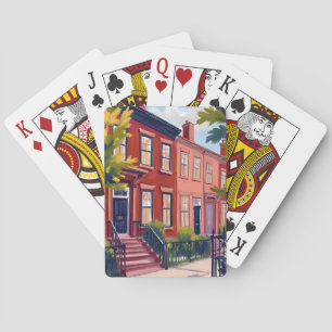 Beacon Street Boston Massachusetts Playing Cards