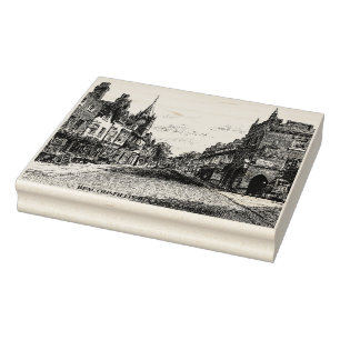 Beaconsfield, Buckinghamshire, Vintage Sketch Rubber Stamp