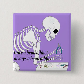 Bead Addict 15 Cm Square Badge