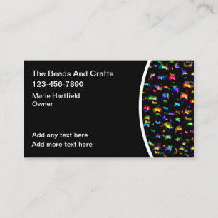 Bead Art And Crafts Business Cards