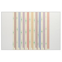 Bead curtain look cream with mixed line colours