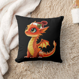 Bead Dragon Christmas  Cushion