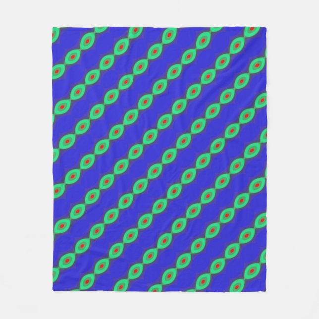 Bead Pattern Fleece Blanket (Front)