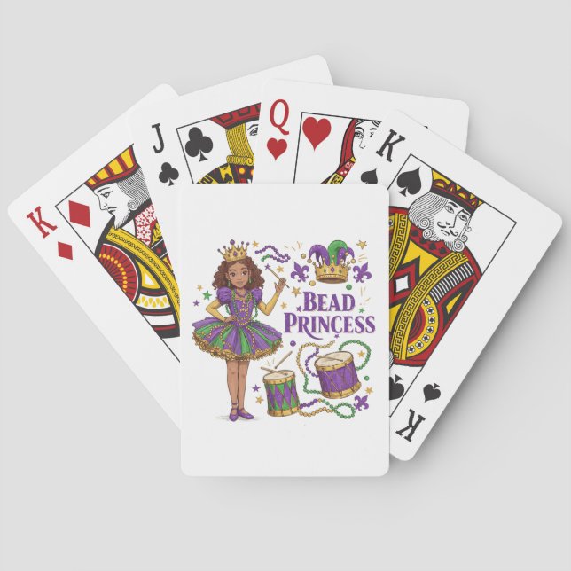 Bead Princess - Mardi Gras Playing Cards (Back)