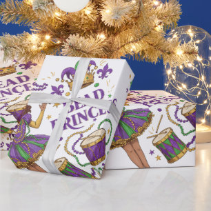 Bead Princess - Mardi Gras Wrapping Paper