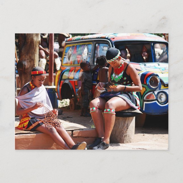 Bead Workers Postcard (Front)