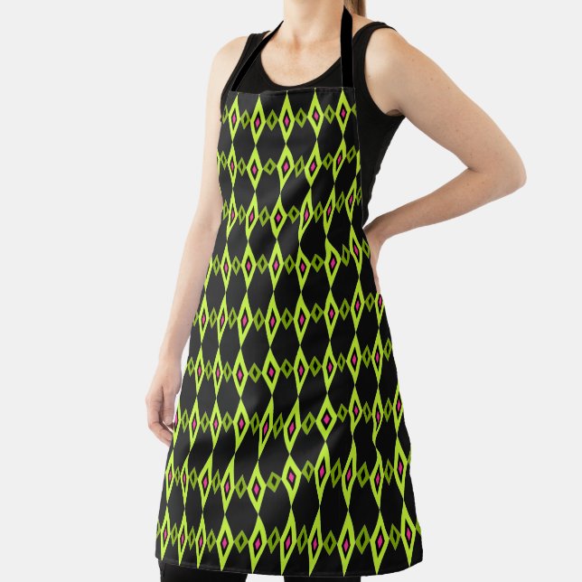 Beaded Diamonds Apron (Insitu)