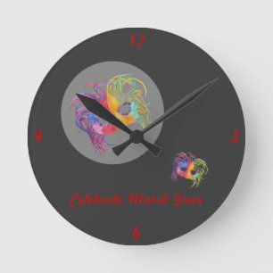 Beaded Mask - Round Clock