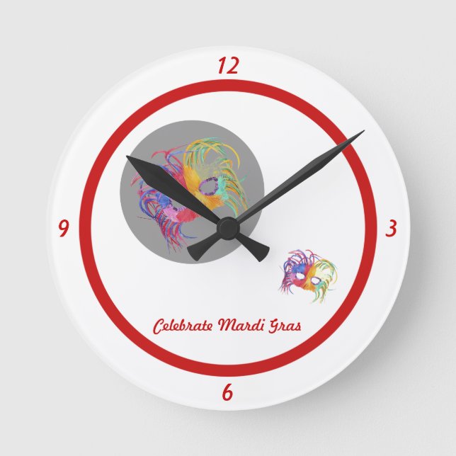 Beaded Mask - Round Clock (Front)