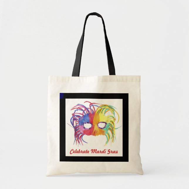 Beaded Mask - Tote Bag (Front)