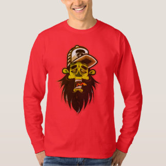 Beaded person wearing white and grey cap illustrat T-Shirt